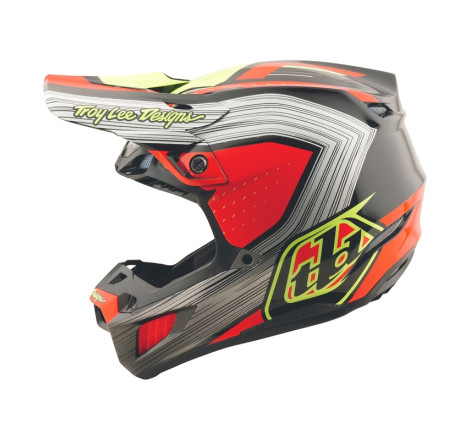 Casque TROY LEE DESIGNS SE5 Composite Stripes Taille S - noir/Infra Red