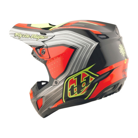 Casque TROY LEE DESIGNS SE5 Composite Stripes Taille S - noir/Infra Red