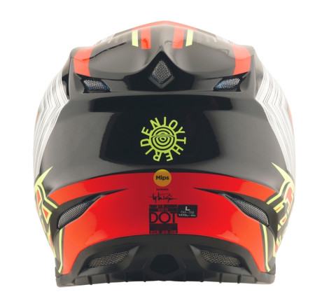 Casque TROY LEE DESIGNS SE5 Composite Stripes Taille S - noir/Infra Red