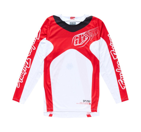 Maillot TROY LEE DESIGNS GP Pro Frames Taille S - blanc/rouge