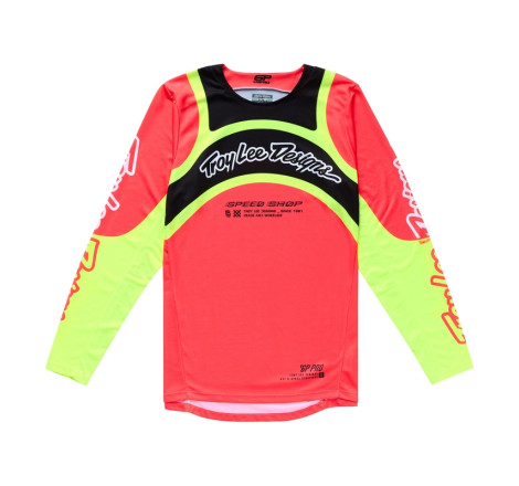 Maillot TROY LEE DESIGNS GP Pro Swerve Taille XL - Infra Red/jaune