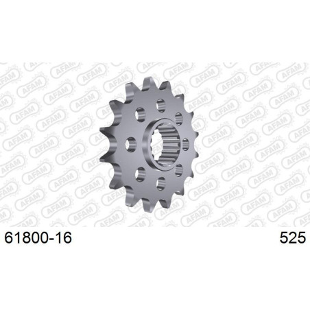 Pignon AFAM acier anti-bruit 618 - 525 - noir