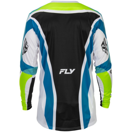 Maillot FLY RACING Lite Current L.E. - blanc/Lime/bleu