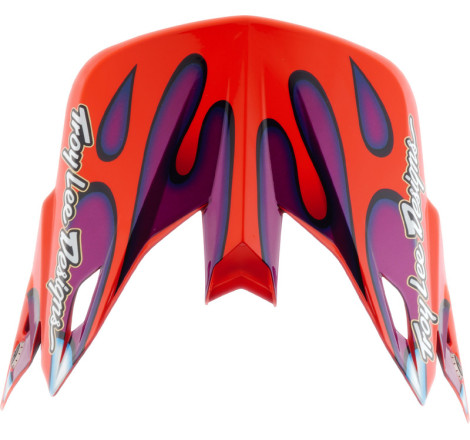 Visière TROY LEE DESIGNS SE5 Composite - Overspray violet/blanc