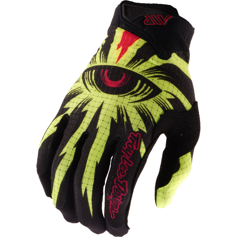 Gants enfant TROY LEE DESIGNS Air - Cyclops noir/jaune fluo
