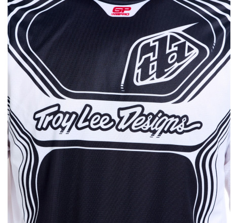 Maillot TROY LEE DESIGNS GP Pro - Streamline noir/blanc