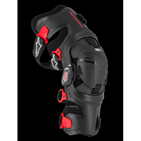 Genouillères Alpinestars RK-7 Plasma Noir/Rouge – Taille S