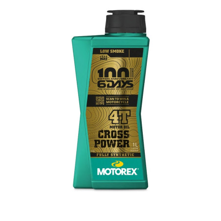 Huile moteur MOTOREX Cross Power 4T Limited Edition 6Days - 10W50 JASO MA2 - 1L (x10)