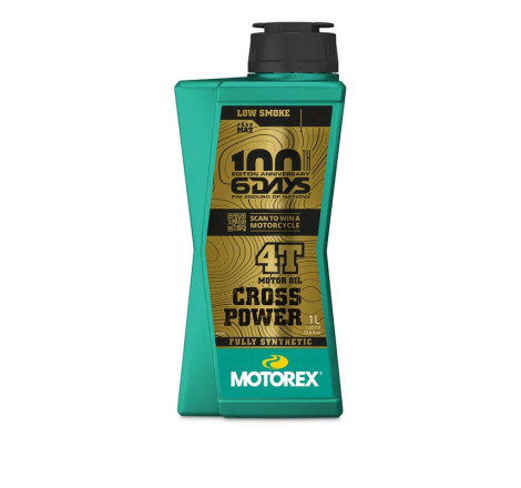 Huile moteur MOTOREX Cross Power 4T Limited Edition 6Days - 10W50 JASO MA2 - 1L (x10)