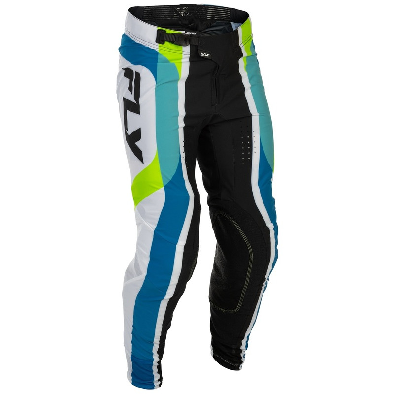 Pantalon FLY RACING Lite Current L.E. - blanc/Lime/bleu
