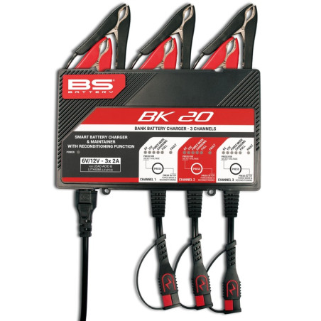 Chargeur de batterie intelligent BS BATTERY BK20 6V/12V 3x2A