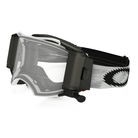 Masque OAKLEY Airbrake MX Race-Ready Roll-Off Matte White Speed – écran transparent