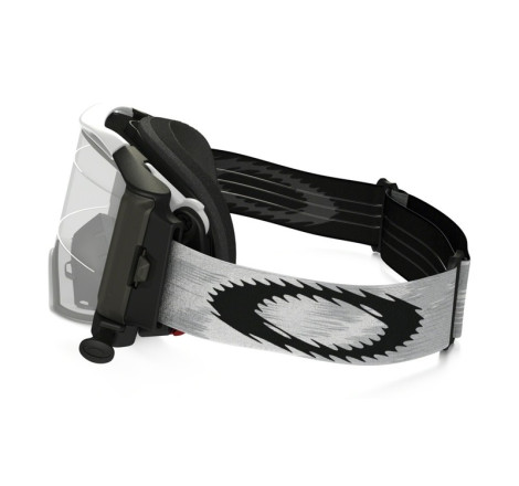 Masque OAKLEY Airbrake MX Race-Ready Roll-Off Matte White Speed – écran transparent