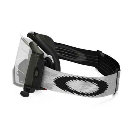 Masque OAKLEY Airbrake MX Race-Ready Roll-Off Matte White Speed – écran transparent