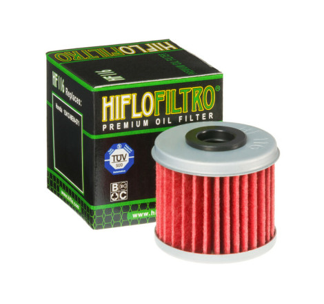 Filtre à huile HIFLOFILTRO HF116 – Honda 250/450 CRF (2004-2023)