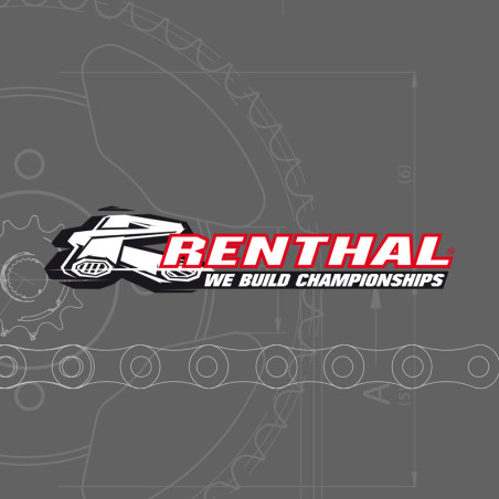 Kit chaîne RENTHAL 520R1 13/51 standard - couronne ultra-light anti-boue 250 KX 2006 à 2008