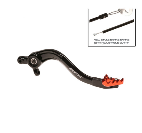 Levier de frein arrière RFX Pro ST (Anodisé dur noir/orange)