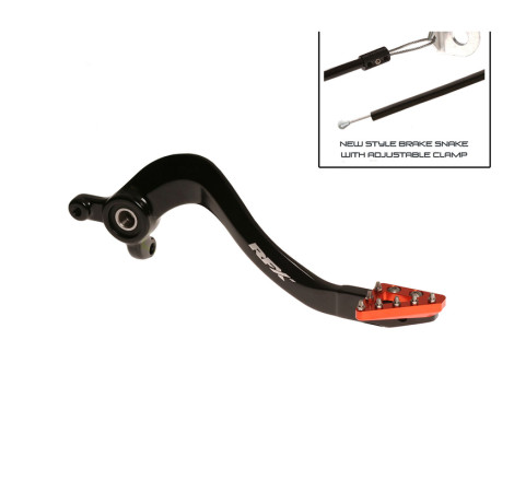 Levier de frein arrière RFX Pro ST (Anodisé dur noir/orange) - KTM85