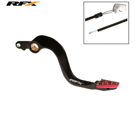 Levier de frein arrière RFX Pro ST (Anodisé dur noir/rouge) - Honda CR250