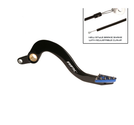 Levier de frein arrière RFX Pro ST (Anodisé dur noir/bleu) - Yamaha YZF/WRF 250