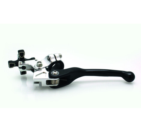 Levier repliable + cocotte BIHR aluminium noir universel