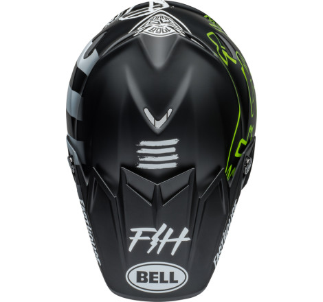 Casque BELL Moto-9S Flex Taille S - Fasthouse MC Core Matte Black/Yellow
