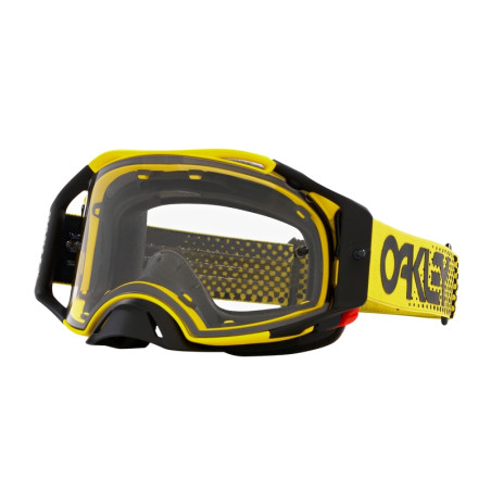 Masque OAKLEY Airbrake MX Moto Yellow B1B – écran clair
