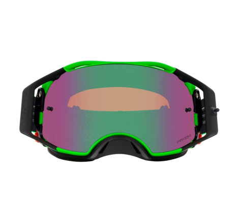 Masque OAKLEY Airbrake MX Moto Green B1B – Écran Prizm™ MX Jade