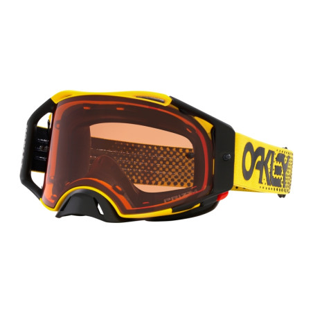 Masque OAKLEY Airbrake MX Moto Yellow B1B – Écran Prizm™ MX Bronze