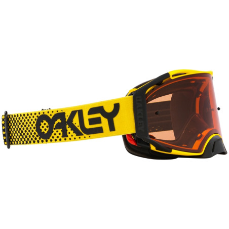 Masque OAKLEY Airbrake MX Moto Yellow B1B – Écran Prizm™ MX Bronze