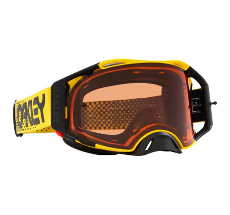 Masque OAKLEY Airbrake MX Moto Yellow B1B – Écran Prizm™ MX Bronze