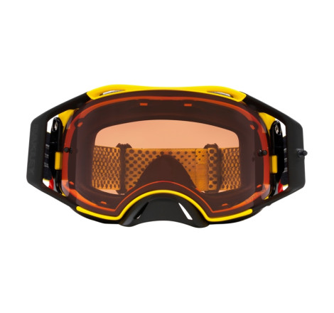 Masque OAKLEY Airbrake MX Moto Yellow B1B – Écran Prizm™ MX Bronze