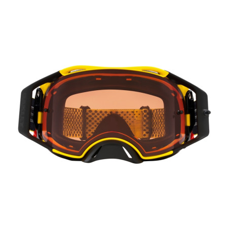 Masque OAKLEY Airbrake MX Moto Yellow B1B – Écran Prizm™ MX Bronze