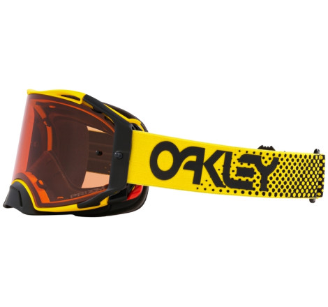 Masque OAKLEY Airbrake MX Moto Yellow B1B – Écran Prizm™ MX Bronze