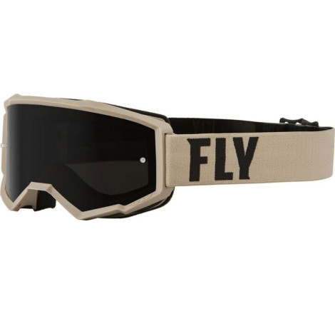 Masque FLY RACING Focus Sand Kaki/Brun – écran fumé foncé