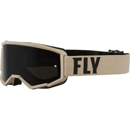 Masque FLY RACING Focus Sand Kaki/Brun – écran fumé foncé