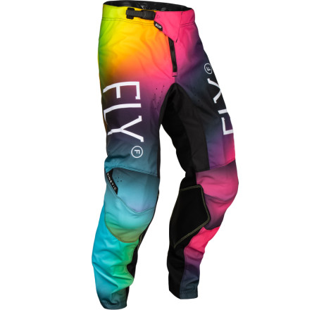 Pantalon enfant FLY RACING Kinetic Prodigy - Fuschia/Electric Blue/Hi-Vis