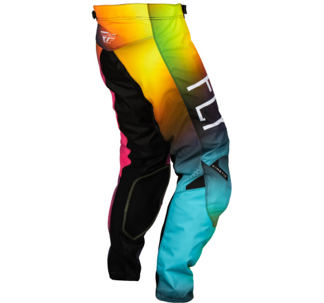 Pantalon enfant FLY RACING Kinetic Prodigy - Fuschia/Electric Blue/Hi-Vis