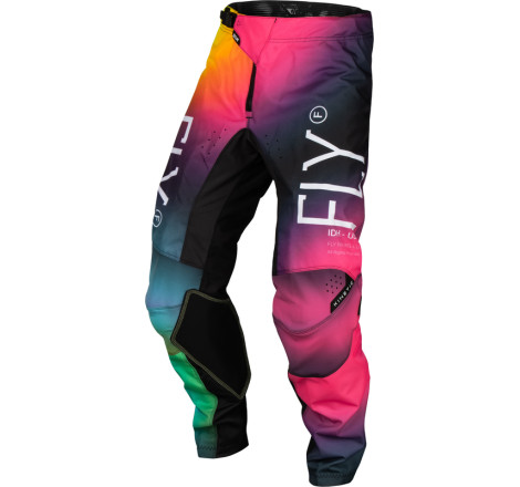 Pantalon enfant FLY RACING Kinetic Prodigy - Fuschia/Electric Blue/Hi-Vis