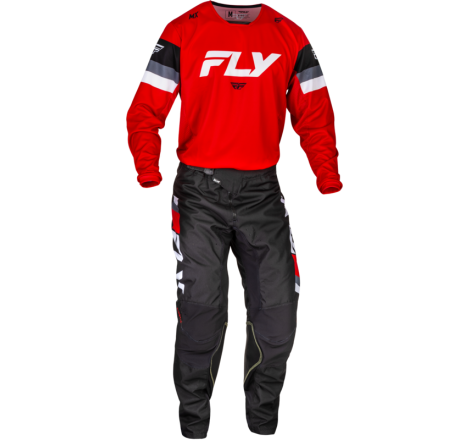 Pantalon FLY RACING Taille 34 Kinetic Prix - rouge/gris/blanc