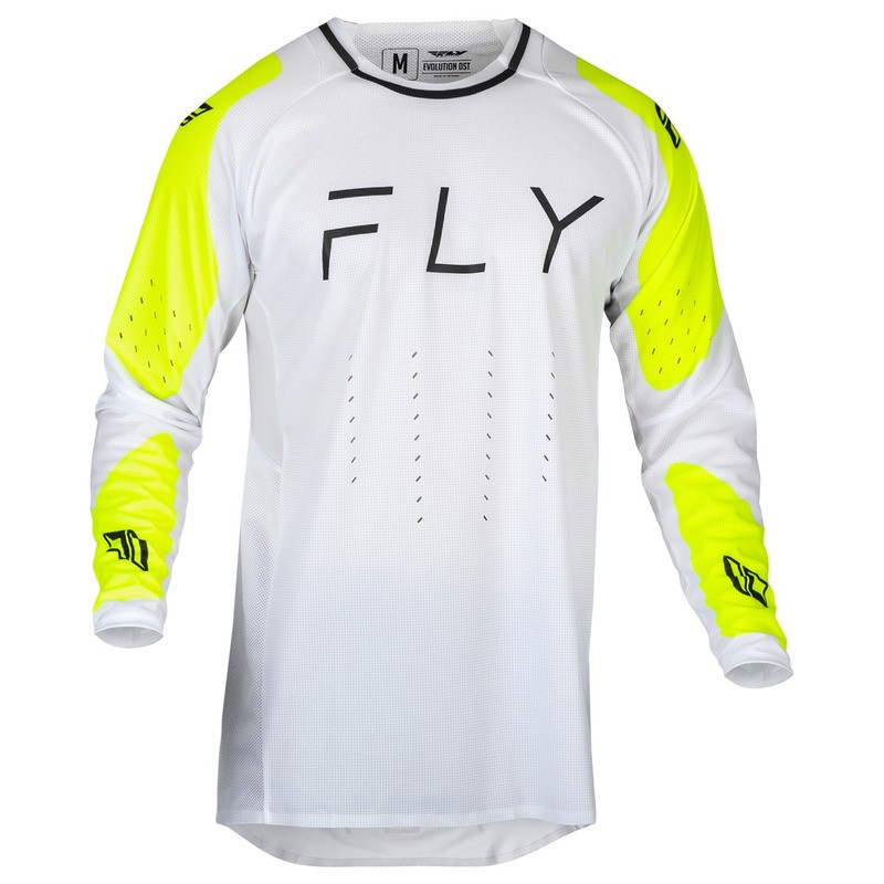 Maillot FLY RACING Taille S Evolution DST - blanc/Hi-Vis