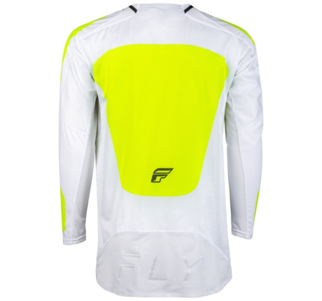 Maillot FLY RACING Taille S Evolution DST - blanc/Hi-Vis