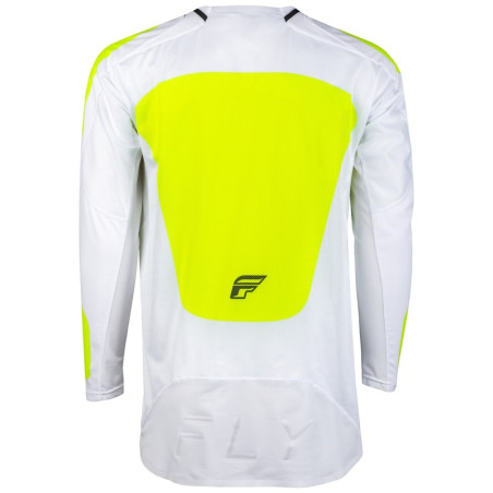 Maillot FLY RACING Taille S Evolution DST - blanc/Hi-Vis