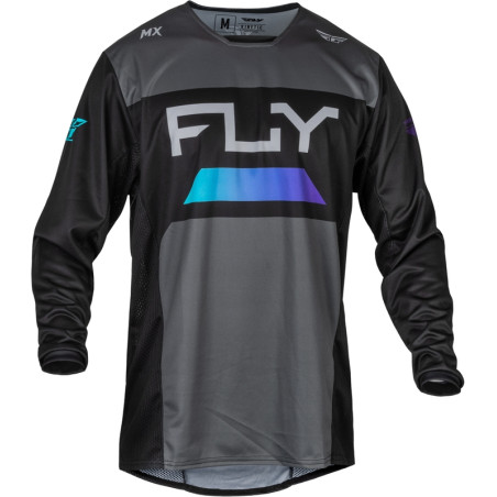 Maillot FLY RACING Taille XL Kinetic Reload - anthracite/noir/Blue Iridium