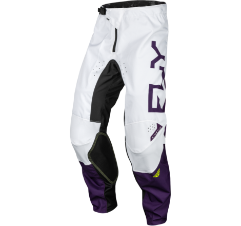 Pantalon FLY RACING Taille 36 Kinetic Reload - Deep Purple/blanc/jaune fluo