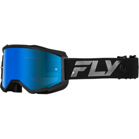 Masque FLY RACING Zone Noir – écran Sky Blue Fumé