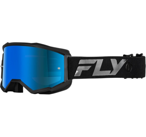 Masque FLY RACING Zone Noir – écran Sky Blue Fumé