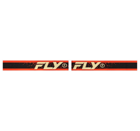 Masque FLY RACING Zone Noir/Rouge – écran argent fumé