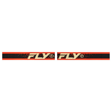 Masque FLY RACING Zone Noir/Rouge – écran argent fumé