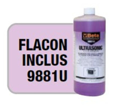 Bac à ultrasons BETA avec fonction spéciale de dégazage - 13L